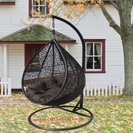 Brown Outdoor Hanging Swing Chair