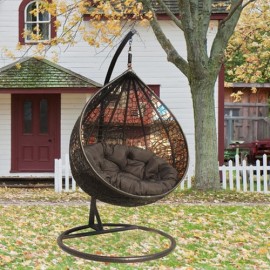 Brown Outdoor Hanging Swing Chair