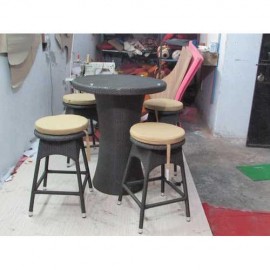 Round Bar Stool Set