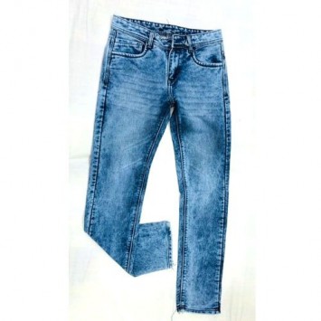 Comfort Fit Faded Denim Jeans