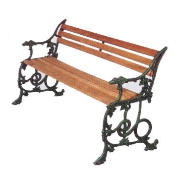 Contemporary Cast Iron Garden Bench